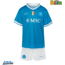 SSC Napoli Hjemmedraktsett Barn 2025-26 Kortermet (+ Korte bukser)